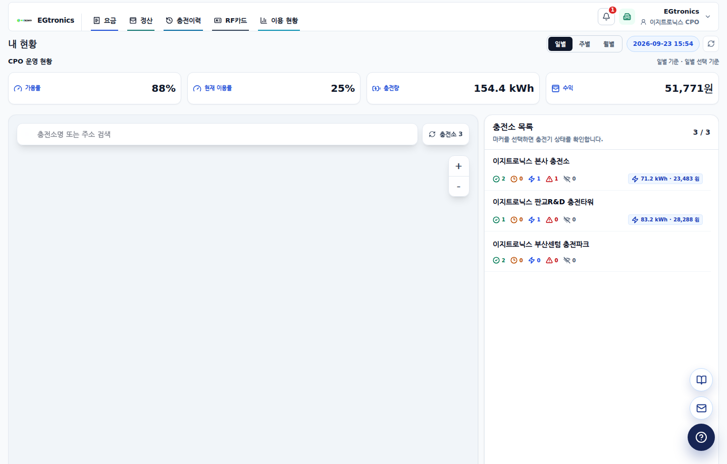 지원 버튼 메뉴